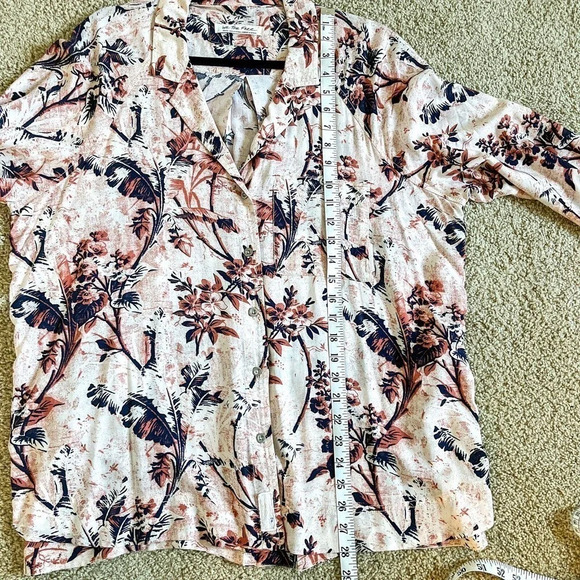 Free People It's A Vibe Button Down Shirt Floral Small - Picture 12 of 12